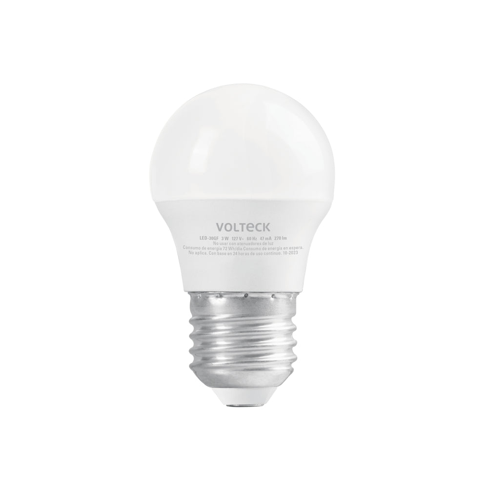 LAMPARA LED BULBO G45 3W/127V. LED-30GF 46854 TRUPER
