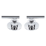 JUEGO DE 2 MANERALES PARA REGADERA PALANCA CROMO FOSET TUBIG