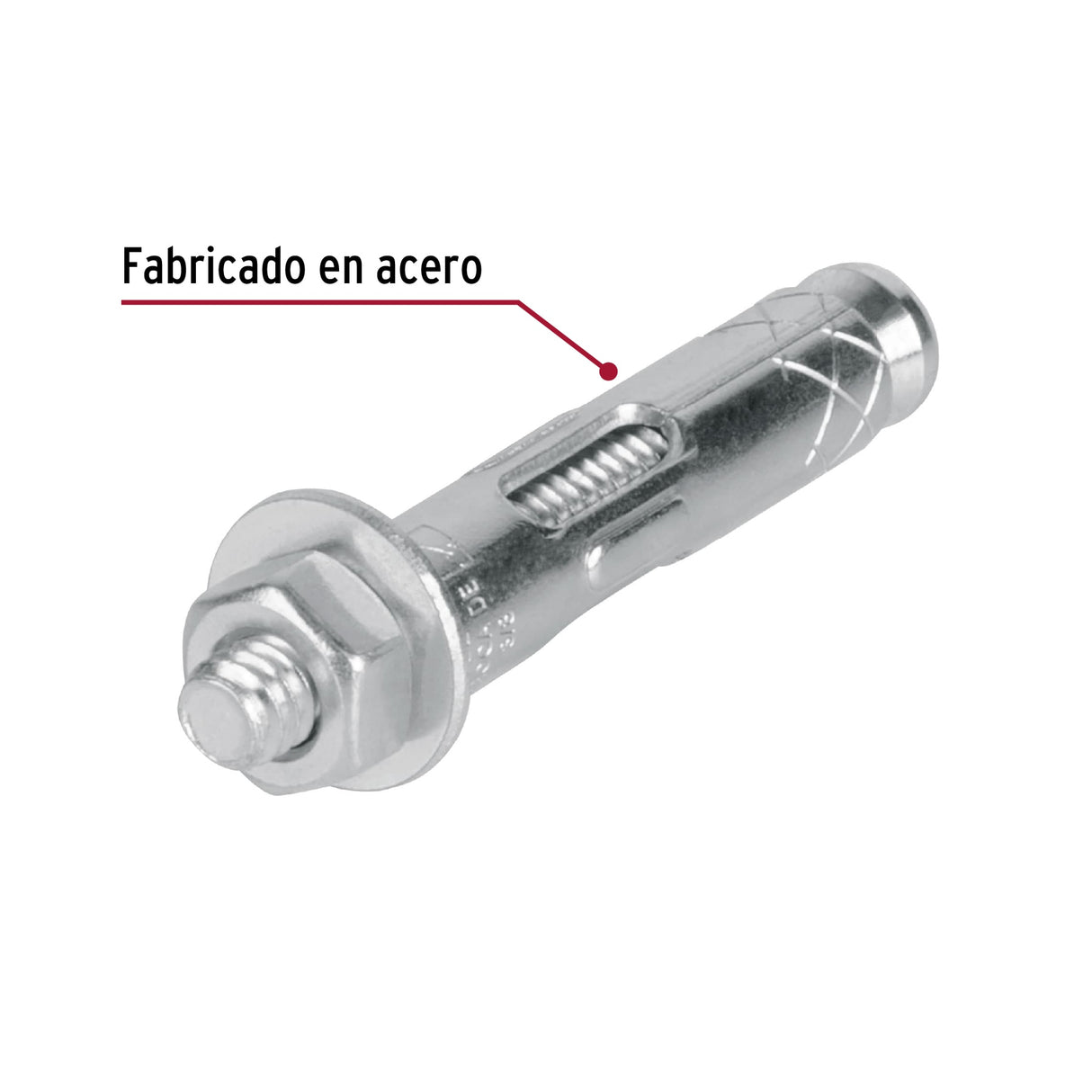TAQUETE DE EXPANSION 1/4" X 56MM CON TORNILLO TRUPER FIERO