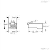 PLUG RJ45 CAT. 6 MACHO 47613-EZ6 LEVITON