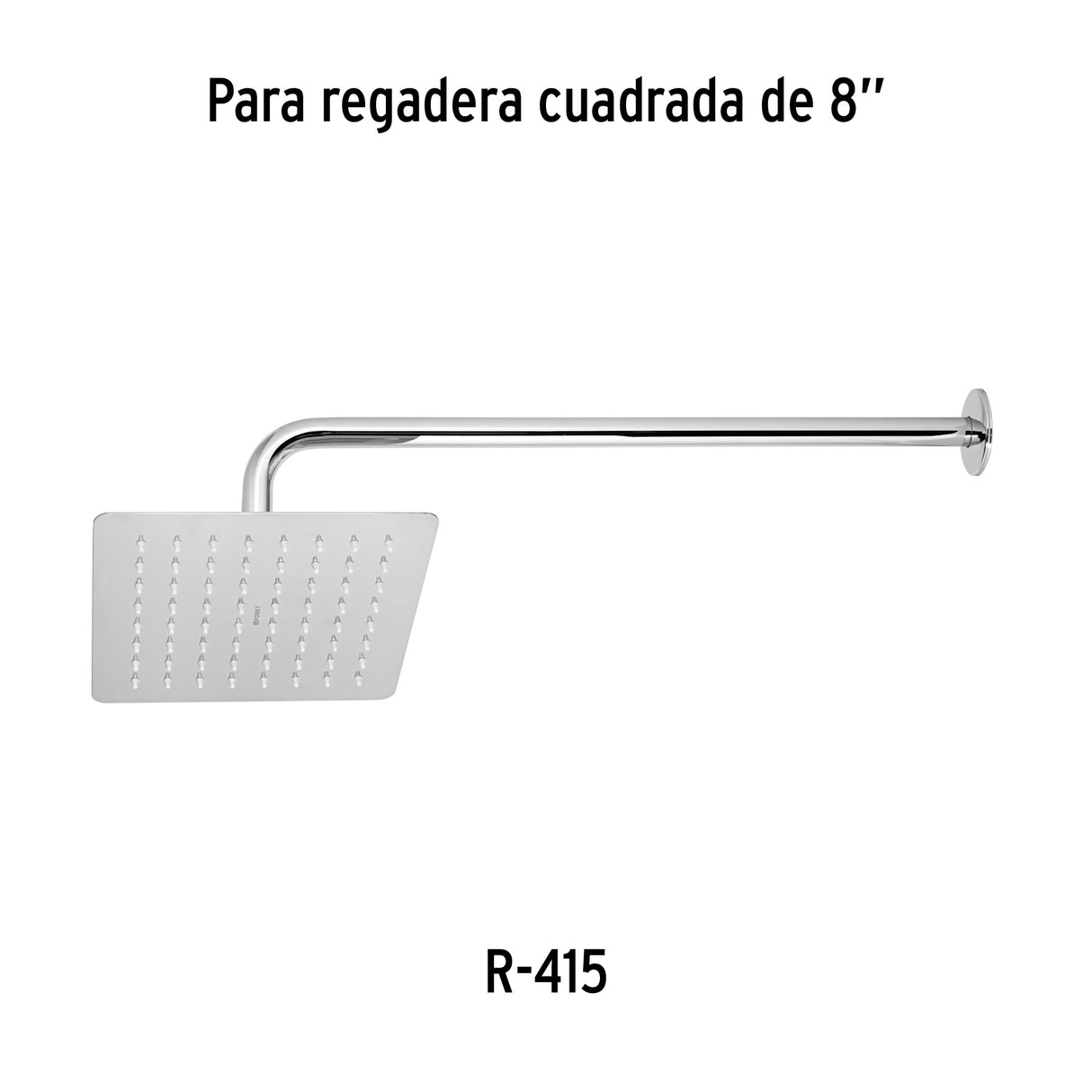 BRAZO RECTO 50CM CON CHAPETON PARA REGADERA CROMO FOSET TUBIG