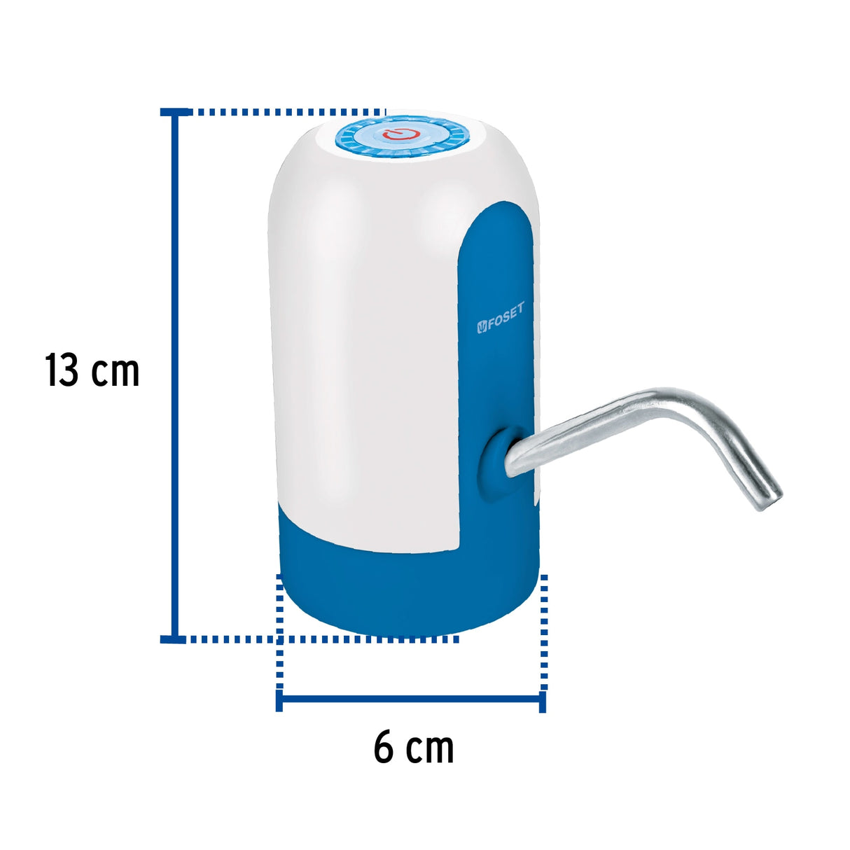 DISPENSADOR RECARGABLE PARA GARRAFON DE AGUA USB 5V. DIGA-01 47806 TRUPER FOSET