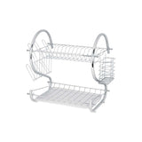ESCURRIDOR DE ACERO CROMADO 2 NIVLES P/  TRASTES MCA TRUPPER