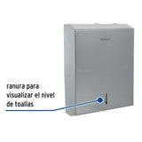 DISPENSADOR DE ACERO INOX. PARA TOALLAS DE PAPEL FOSET
