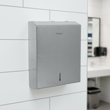 DISPENSADOR DE ACERO INOX. PARA TOALLAS DE PAPEL FOSET