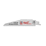 SEGUETA DE METAL THE WRECKER PARA SIERRA SABLE 8 DIENTES X PULGADA 6" DE LARGO 5 PIEZAS MILWAUKEE *** HAE ***