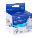 SENSOR DE MOVIMIENTO EMPOTRABLE ALCANCE 8MTS COLOR BCO VOLTECK *** OFRECER 85199 ***