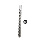 BROCA PARA CONCRETO Y ACERO (SOLO VARILLA) CON PUNTA DE CARBURO 4 CUCHILLAS 3/8" X 6" MILWAUKEE