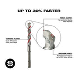 BROCA PARA CONCRETO SDS PLUS M/2 3/8"X 6" MILWAUKEE