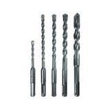 JUEGO DE BROCAS PARA PARA CONCRETO SDS PLUS M/2 INCLUYE 1 BROCA DE 3/16" X 4" 1 BROCA DE 1/4" X 6" 1 BROCA DE 5/16" X 6" 1 BROCA DE 3/8 X6" 1 BROCA DE 1/2" X 6" MILWAUKEE