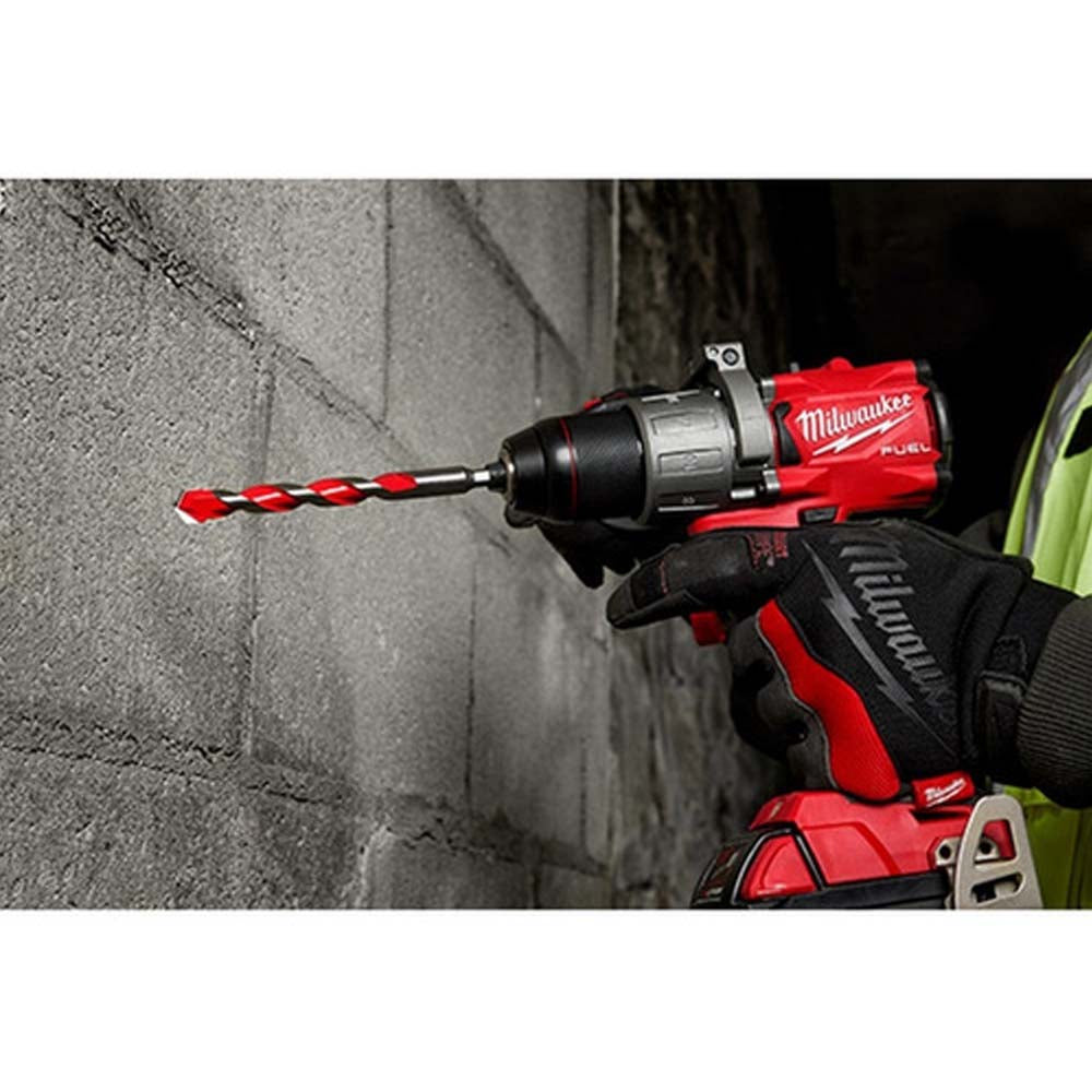 JUEGO DE BROCAS PARA CONCRETO CON PUNTA DE CARBURO **5 PIEZAS** INCLUYE BROCA 5/32"X 6" BROCA 3/16"X 6" BROCA 1/4"X 6" BROCA 5/16"X 6" BROCA 3/8"X 6" MILWAUKEE