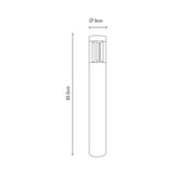 MINIPOSTE LED 7W 100-240V IP54 3000K GRAFITO