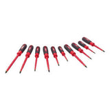 KIT DE DESTORNILLADORES AISLADOS 1000V CON ESTUCHE DE GOMA EVA **10 PIEZAS** MILWAUKEE