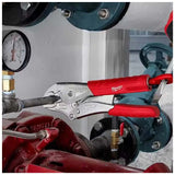 KIT PINZAS DE PRESION CON MORDAZA CURVA TORQUE LOCK **2 PIEZAS** DE 7" Y 10" MILWAUKKE