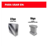 TIJERAS DE CORTE TIPO AVIADOR CORTE RECTO ACERO MILWAUKEE