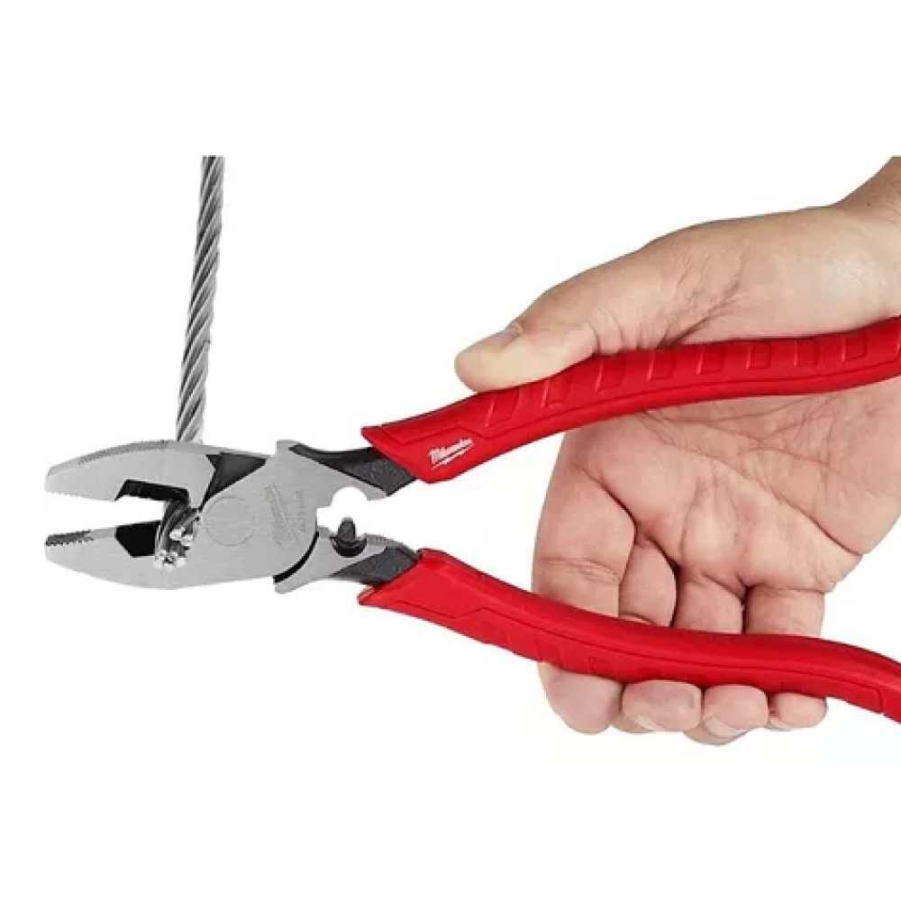PINZA PARA ELECTRICISTA CON PONCHADORA 9" MILWAUKEE