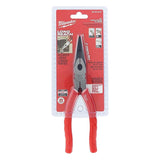 PINZAS DE PUNTA LARGA 8" MANGO MOLDEADO MILWAUKEE