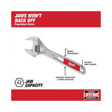 LLAVE PERICO-AJUSTABLE-INGLESA 8 MILWAUKEE