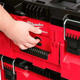 CAJA DE ALMACENAMIENTO PARA HERRAMIENTA PACKOUT GRANDE CON BANDEJA ORGANIZADORA 28.2 X 41.1 X 56.1 CM MILWAUKEE