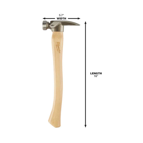 MARTILLO DE CARPINTERO DE CARA LISA 19OZ MILWAUKEE