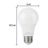 LAMPARA LED ATENUABLE 9W/127V. TIPO BULBO 6500K LUZ CALIDA LED-60DF 48297 TRUPER