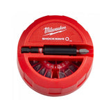 KIT PUNTAS DE DESTORNILLADOR DE IMPACTO SHOCKWAVE **22 PIEZAS** MILWAUKEE