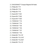 KIT PUNTAS DE DESTORNILLADOR DE IMPACTO SHOCKWAVE **22 PIEZAS** MILWAUKEE