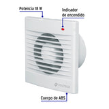 EXTRACTOR DE AIRE DE 4" BLANCO VOLTECK *** OFRECER 1204-BL O INTER4 O ECOSLIM4 ***
