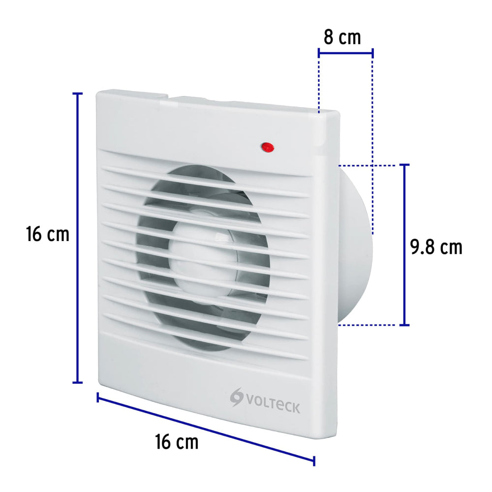 EXTRACTOR DE AIRE DE 4" BLANCO VOLTECK *** OFRECER 1204-BL O INTER4 O ECOSLIM4 ***