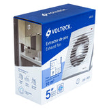 EXTRACTOR DE AIRE DE 5" BLANCO VOLTECK *** OFRECER 1205-BL O INTER5 O TURBO5 ***
