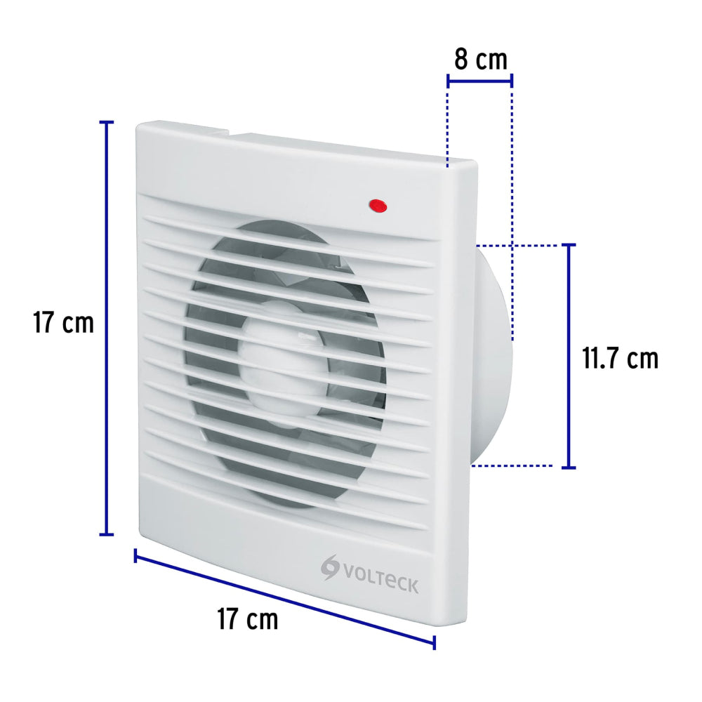 EXTRACTOR DE AIRE DE 5" BLANCO VOLTECK *** OFRECER 1205-BL O INTER5 O TURBO5 ***