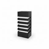 ARBOTANTE 1 LUZ RECTANGULAR 60W. NEGRO CHESTER ***ADIR***