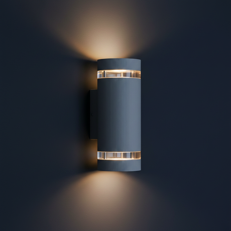 ARBOTANTE 2 LUCES CRISTAL 120W. GU10 GRIS TABUK ***ADIR***
