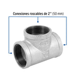 TEE SENCILLA ACERO GALVANIZADO 2"