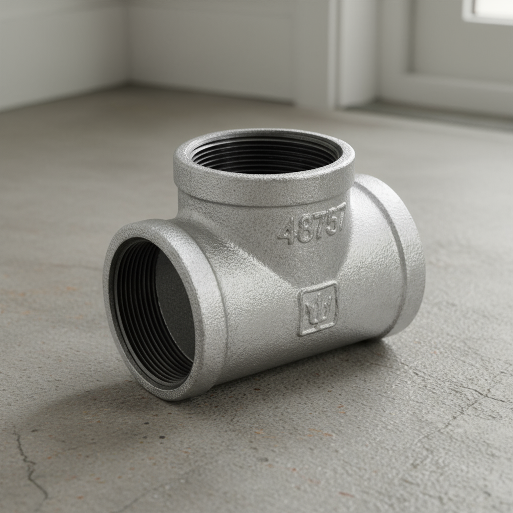 TEE SENCILLA ACERO GALVANIZADO 2"