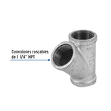 YEE SENCILLA ACERO GALVANIZADO 1-1/4"