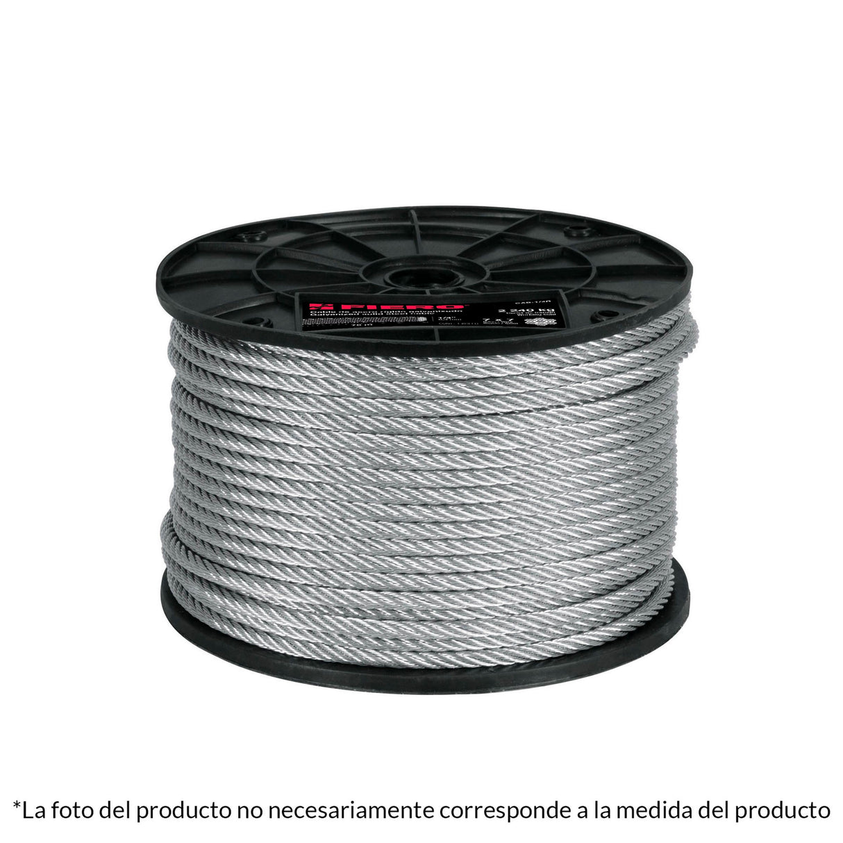 CABLE RIGIDO DE ACERO 1/16 7X7 CAB-1/16R3 TRUPER