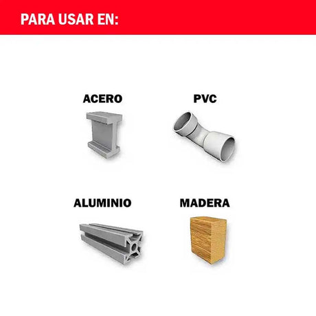 BROCA PARA METAL MADERA Y PVC THUNDERBOLT ACABADO TITANIO 3/8" MILWAUKEE