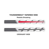 BROCA PARA METAL MADERA Y PVC THUNDERBOLT ACABADO TITANIO 3/8" MILWAUKEE