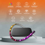 TIRA INT LED P/TV C/CONTROLADOR 48W 12VCD IP20 NEGRO