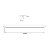 INTERIOR REGLETA LED 48W 4000K NEGRO