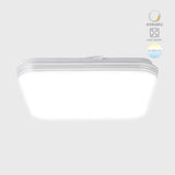 LUMINARIO SOBREPONER TECHO INT. LED 48W/100-240V. 2700-6500K PLAST. BCO. ACAMAR *** EXHIBIDO ***