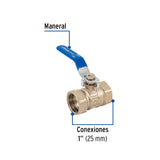 VALVULA ESFERA LATON ROSCABLE 1" FOSET