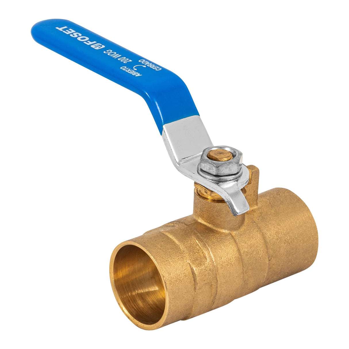 LLAVE DE ESFERA SOLDABLE 1" BRONCE FOSET