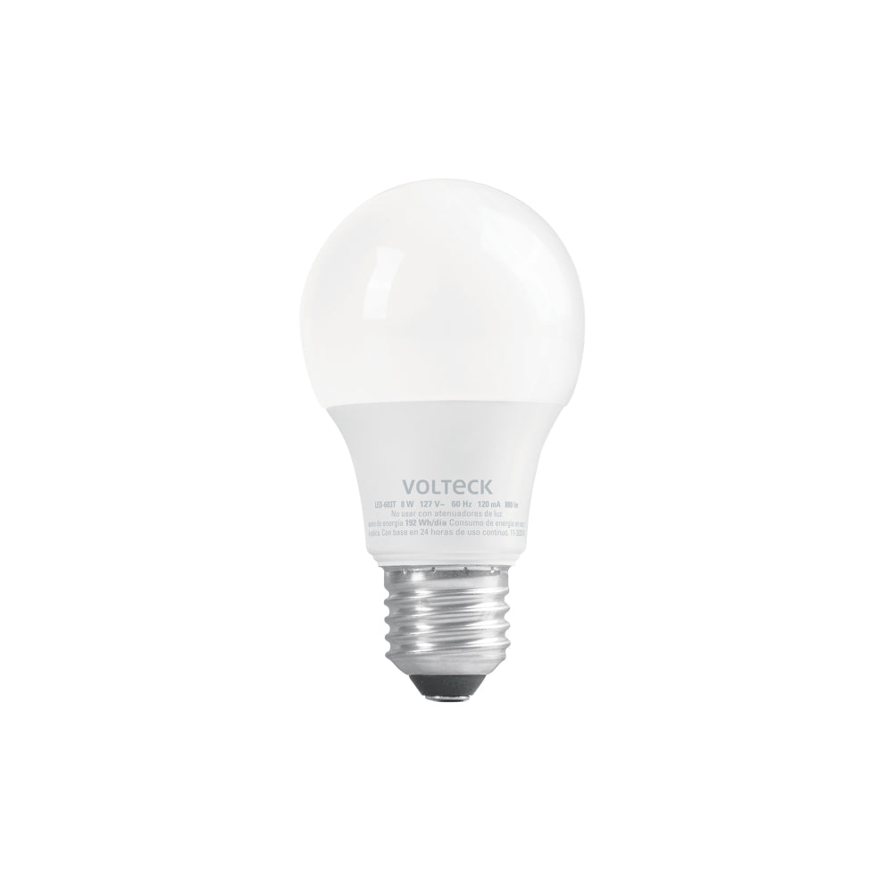 LAMPARA LED 8W. TIPO BULBO 3 TONOS DE LUZ LED-603T 49036 TRUPER
