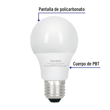 LAMPARA LED 8W. TIPO BULBO 3 TONOS DE LUZ LED-603T 49036 TRUPER