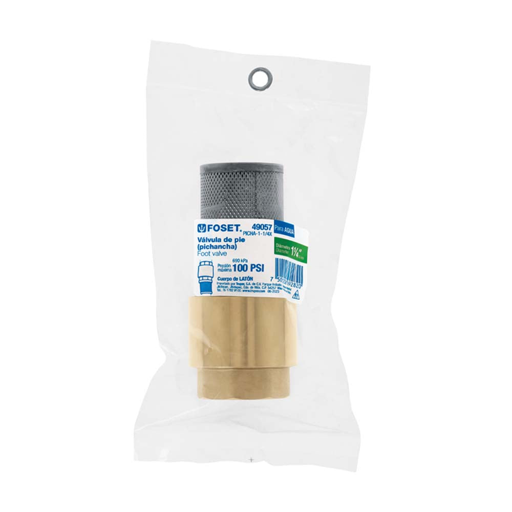 PICHANCHA CON REJILLA ACERO INOX. 1-1/4" MCA TRUPER