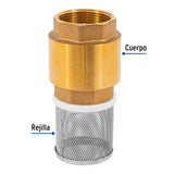 PICHANCHA CON REJILLA ACERO INOXIDABLE 1-1/2" FOSET