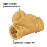 VALVULA CHECK LATON 3/4" FOSET