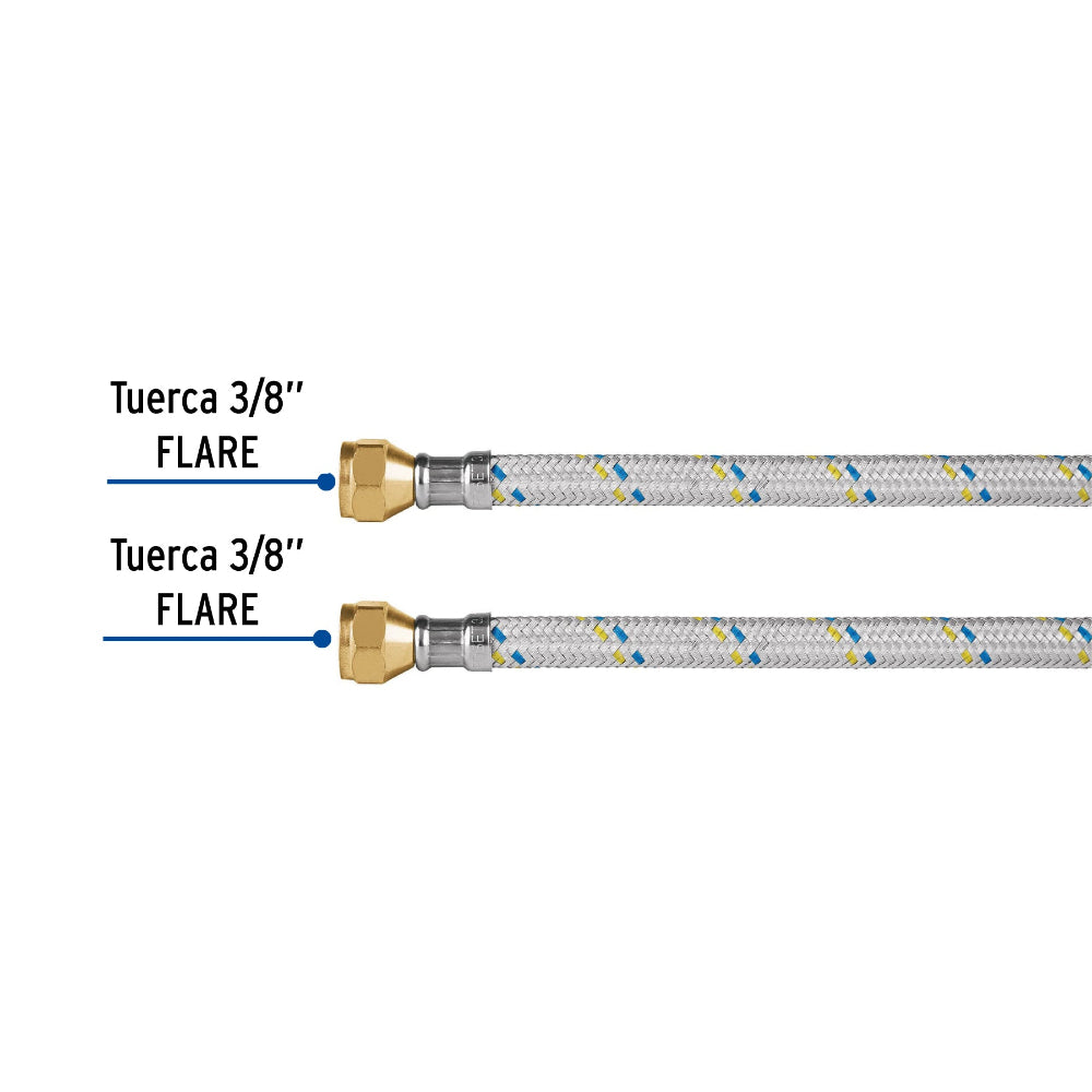 MANGUERA DE HULE 200 CM REVESTIDA ALUMINIO USOS GENERALES MCA TRUPER FOSET